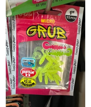 Lucky John Micro Grub 1'' (2.5cm) Silikon Yem 15'li Paket