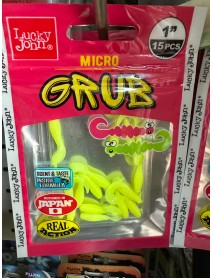 Lucky John Micro Grub 1'' (2.5cm) Silikon Yem 15'li Paket
