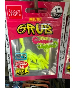 Lucky John Micro Grub 1'' (2.5cm) Silikon Yem 15'li Paket