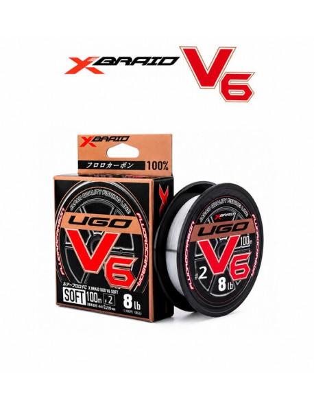 YGK X060 F-UGO V6 SOFT FC 100M fluorocarbon misina YGK X060 F-UGO V6 SOFT FC 100M fluorocarbon misina