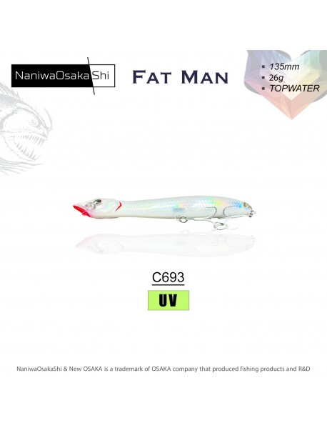 NANIWAOSAKASHI FAT MAN 135MM 26GR TOPWATER