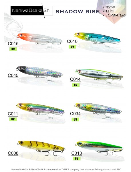 NANIWAOSAKASHI SHADOW RISE 85MM 11.7G SAHTE BALIK