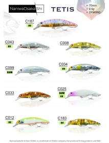 NANIWAOSAKASHI TETIS 70MM 9.6G SINKING SAHTE BALIK
