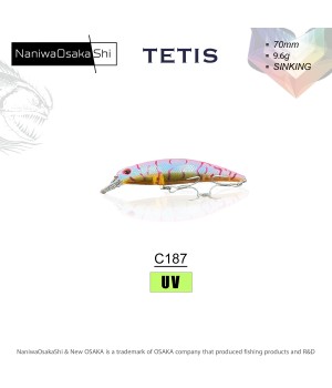 NANIWAOSAKASHI TETIS 70MM 9.6G SINKING SAHTE BALIK
