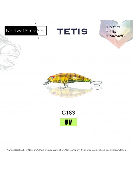 NANIWAOSAKASHI TETIS 50MM 4.5G SINKING SAHTE BALIK NANIWAOSAKASHI TETIS 50MM 4.5G SINKING SAHTE BALIK