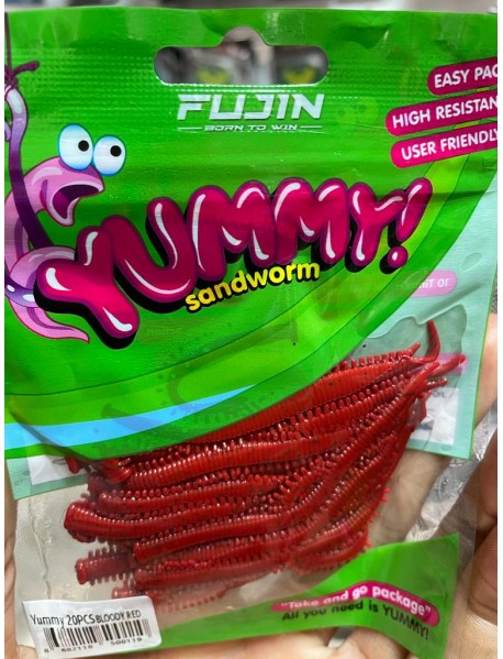 FUJIN Yummy Sandworm 7cm LRF Silikonu