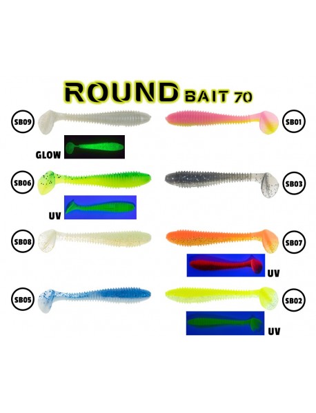 Fujin Round Bait 70mm Silikon Balık