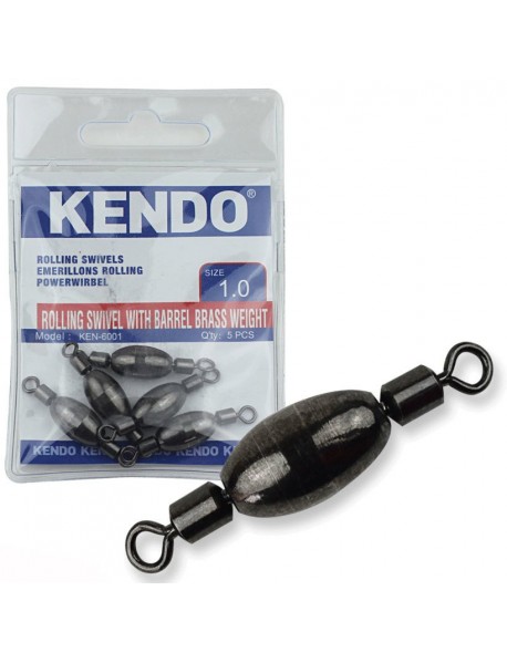 Kendo Rollıng Swivel With Barell Brass Weight 5 Adet (Ağırlıklı Fırdöndü) 2,0 (7gr)