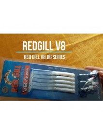 Redgill V8 Jig Series 5.2" (13 Cm) 11 Gram Silver Pearl Silikon Yem